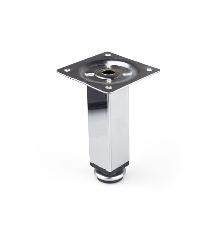 Nóżka DN-738 P H-100mm CHROM kwadrat