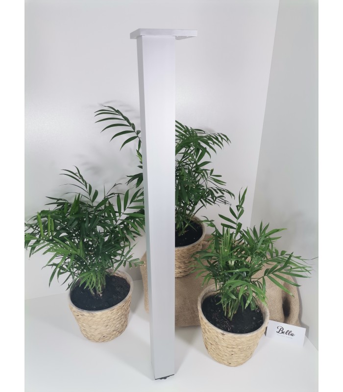 Noga meblowa aluminiowa 46x46x820mm kwadratowa ze stopką regulacyjną