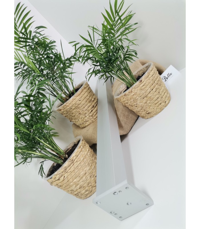 Noga meblowa aluminiowa 46x46x820mm kwadratowa ze stopką regulacyjną