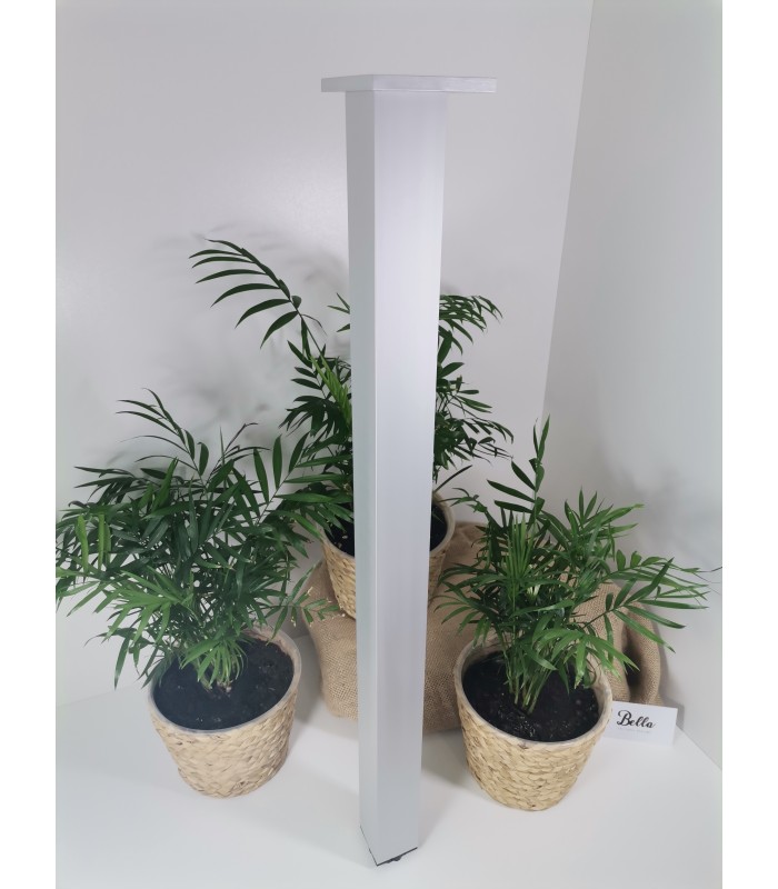 Noga meblowa aluminiowa 60x60x1100mm kwadratowa ze stopką regulacyjną