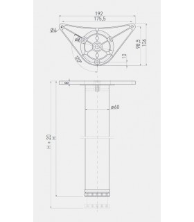noga-l-820mm-gorne-mocowanie-inox
