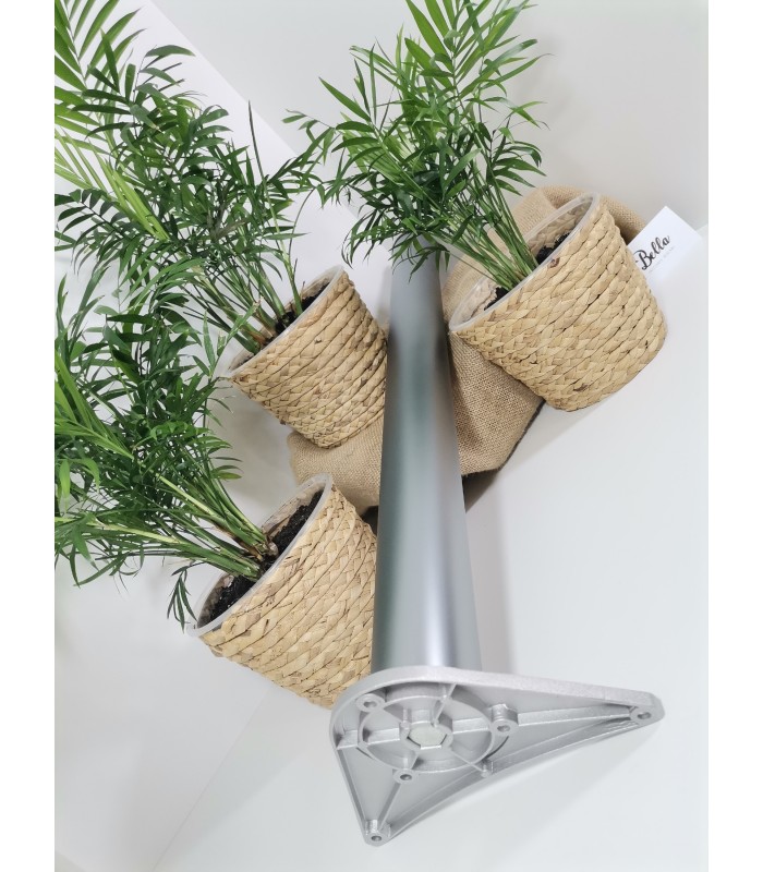 Noga meblowa aluminium H1100mm fi60mm