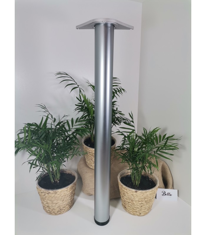 Noga meblowa aluminium metal H820mm fi60mm