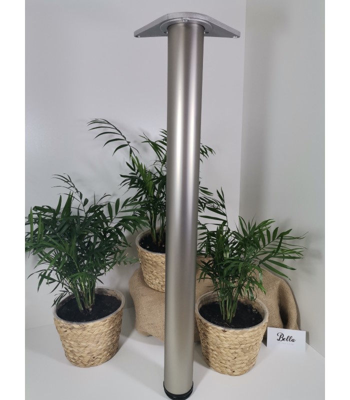 Noga meblowa satyna H710mm fi60mm