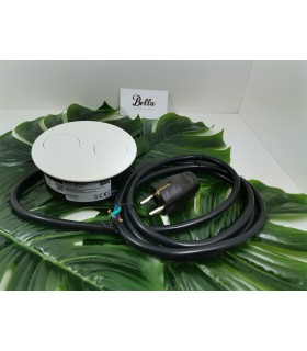 przedluzacz-bachmann-twist-2-gniazda-ute-lakier-bialy-mat