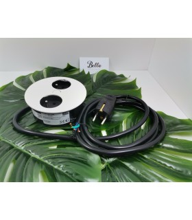 przedluzacz-bachmann-twist-2-gniazda-ute-lakier-bialy-mat