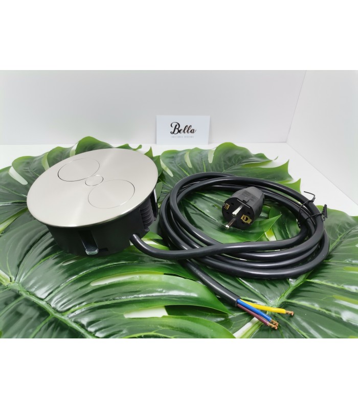 BACHMANN TWIST 2 gniazda inox UTE