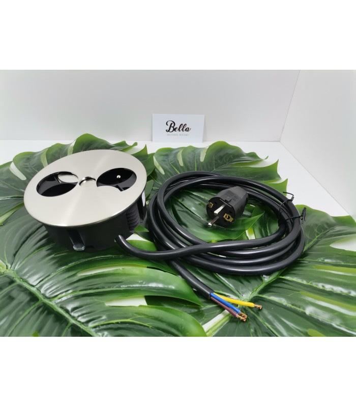 BACHMANN TWIST 2 gniazda inox UTE