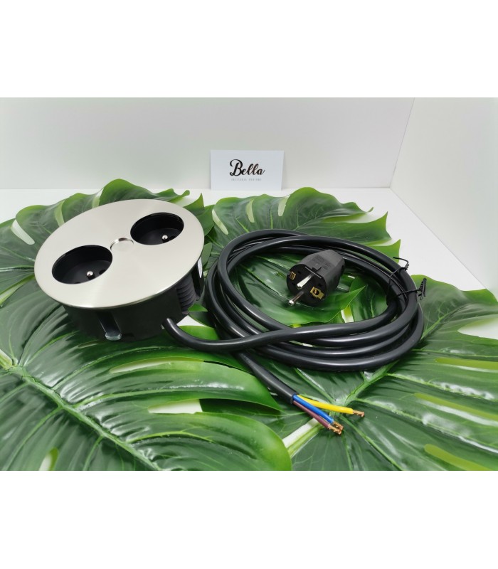 BACHMANN TWIST 2 gniazda inox UTE