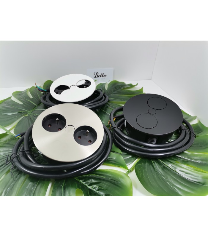 BACHMANN TWIST 2 gniazda czarny mat UTE