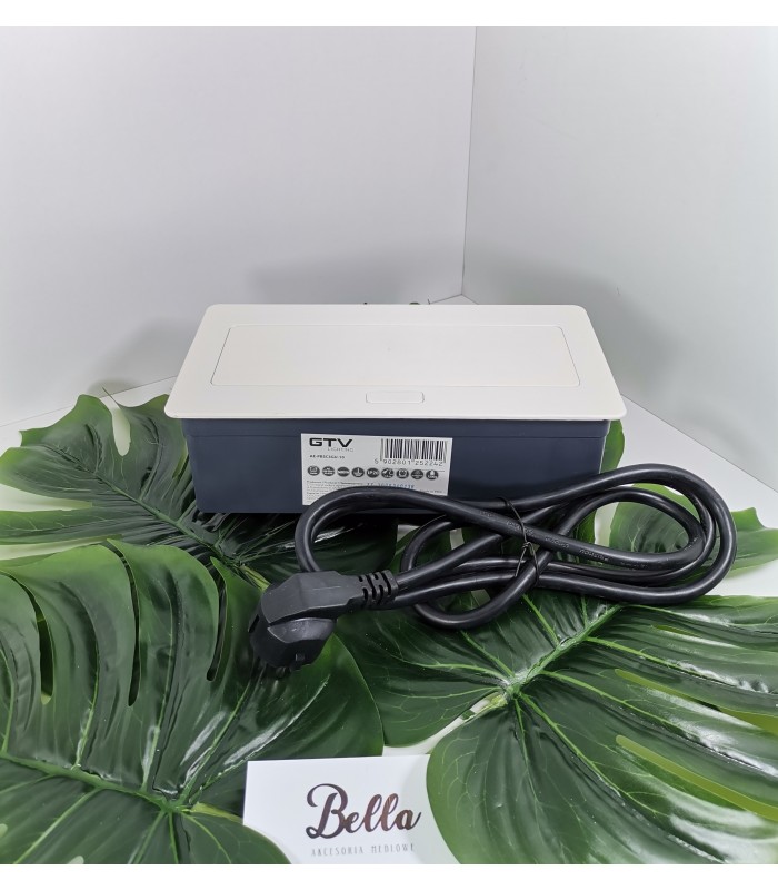 Przedłużacz SOFT biały 3x gniazdo z uziemieniem, kabel zasilający z wtyczką