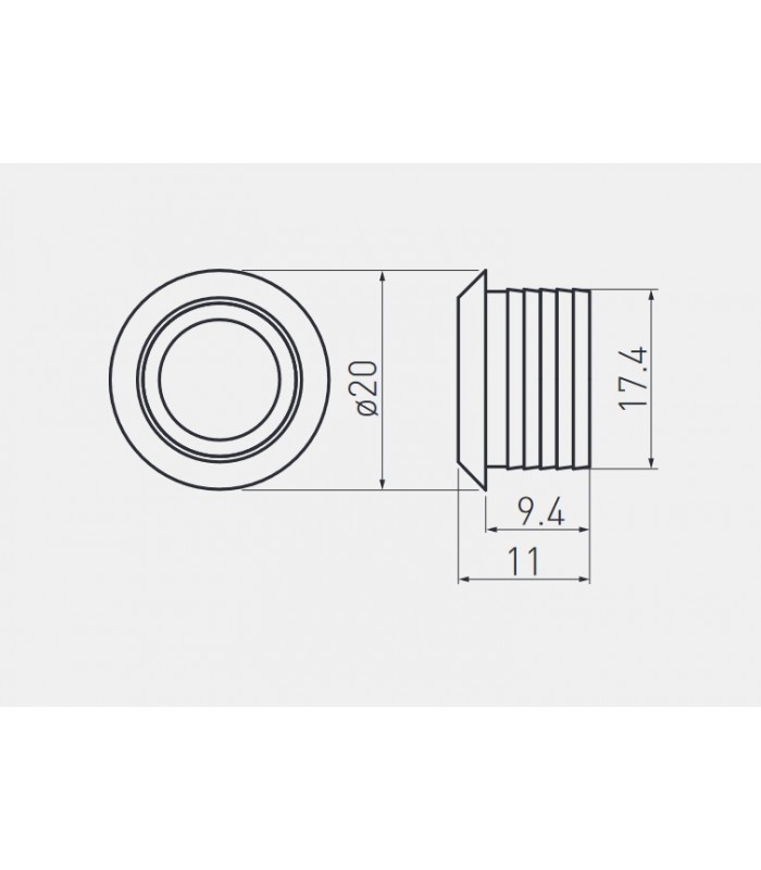 Włącznik dotykowy ściemnialny 12V DC, max.20W, przewód 1,5m, chrom