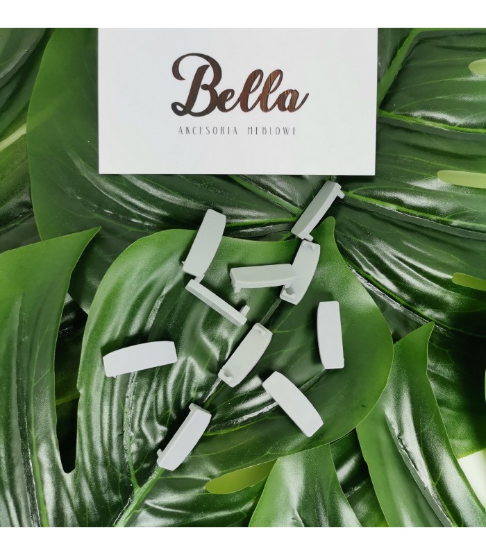 Zaślepka do profilu GLAX srebrna nakładana (10szt w blistrze)