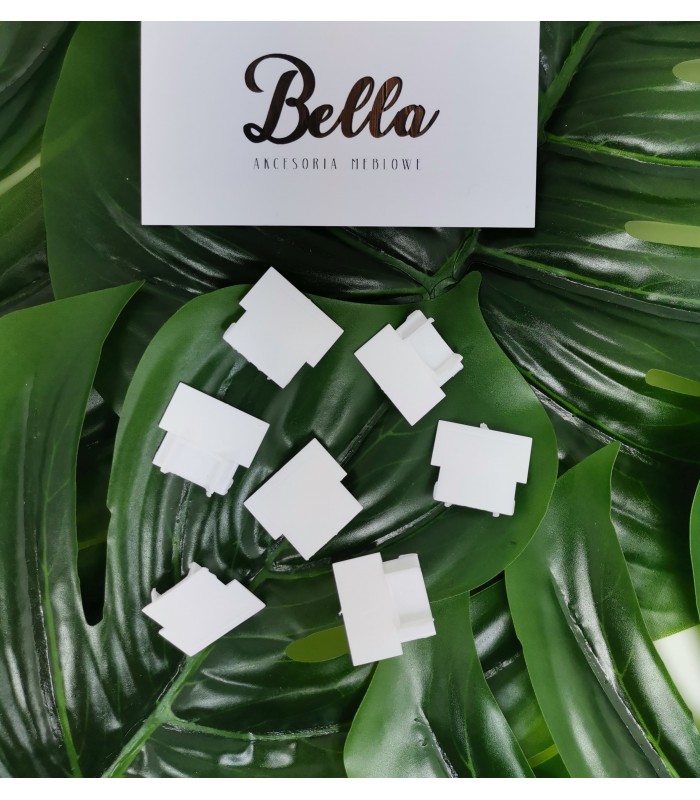 Zaślepka do profilu GLAX biała (10 szt w blistrze)