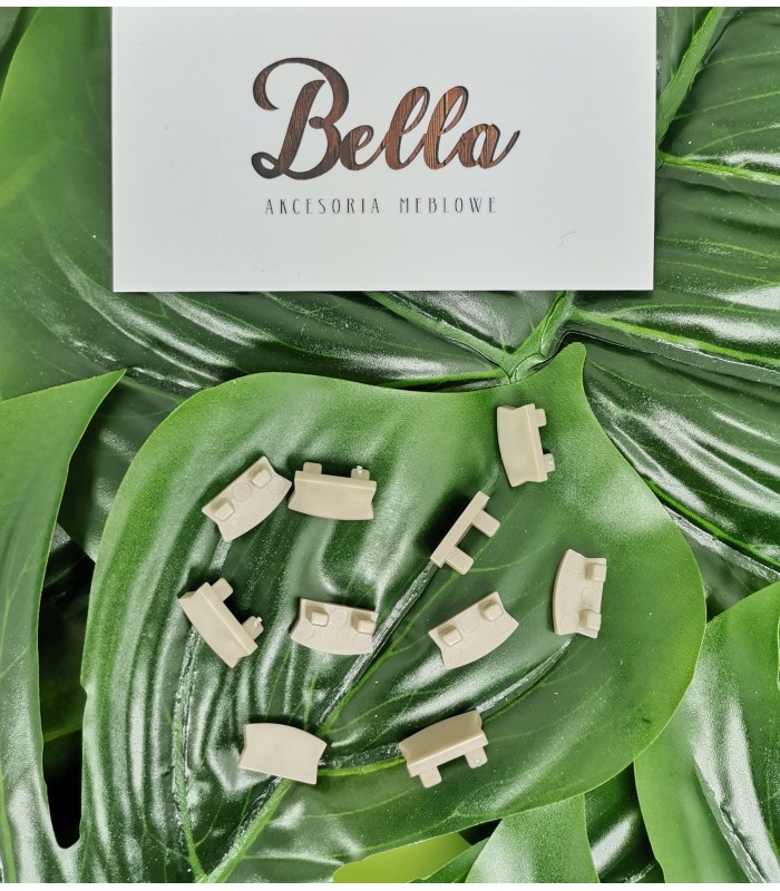 Zaślepka do profilu GLAX MINI szampan nakładany (10 szt. w blistrze)