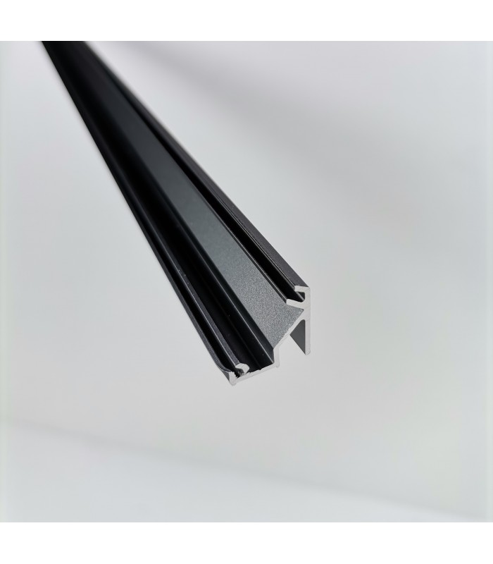 Profil 2m GLAX czarny mat kątowy-nakładany