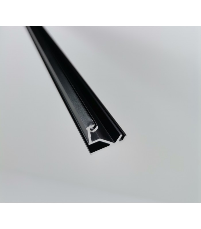 Profil 2m GLAX czarny mat kątowy-nakładany