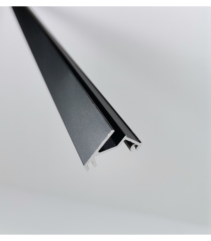 Profil 2m GLAX czarny mat kątowy-nakładany