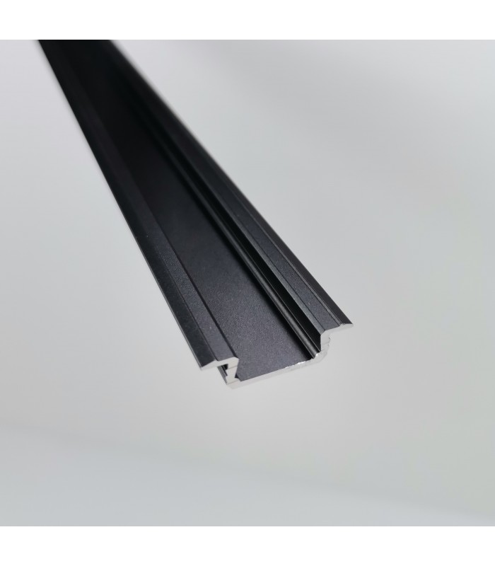 Profil 2m GLAX czarny mat wpuszczany