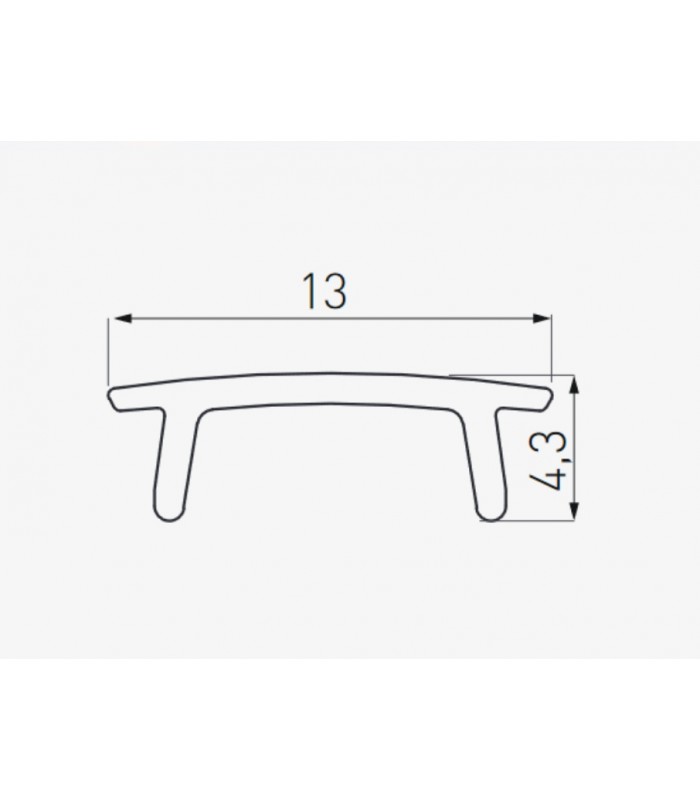Osłonka transparentna do profilu LED 2m GLAX MINI