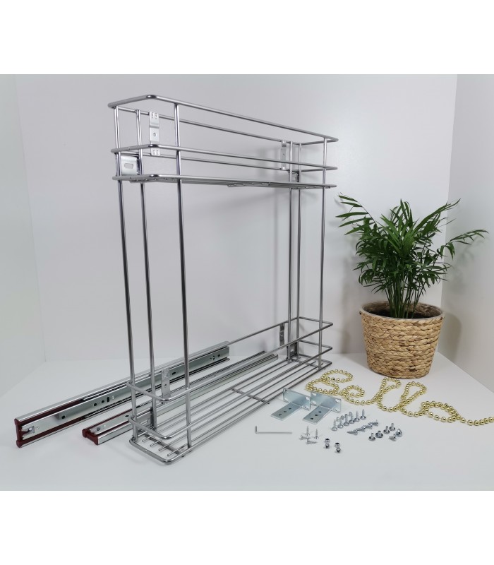 MINI 2-poziomy 150mm chrom boczny