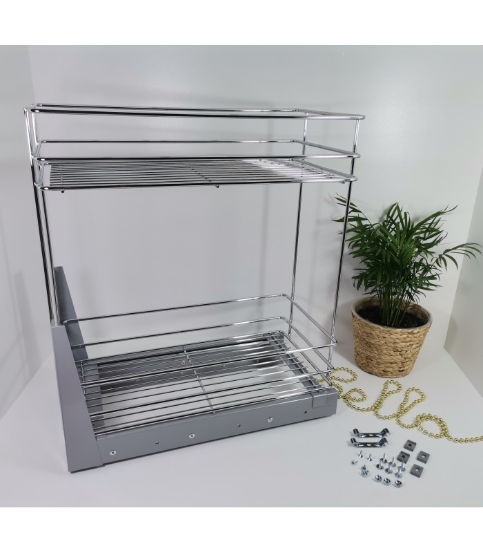 MINI 2-poziomy 300mm chrom