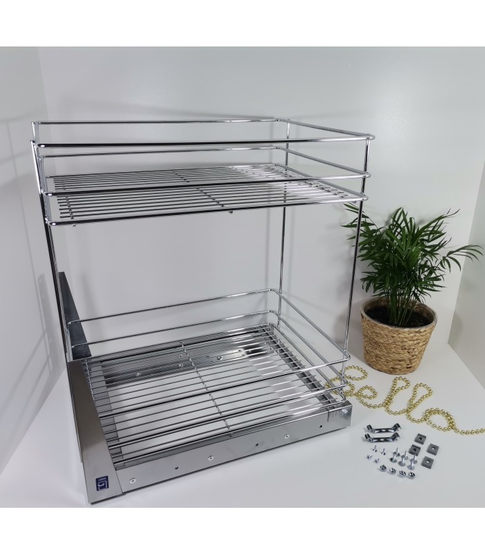 MINI 2-poziomy 500mm chrom