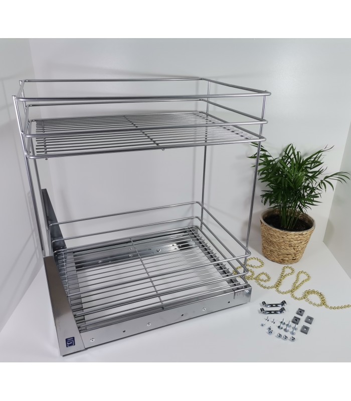 MINI 2-poziomy 500mm srebrny