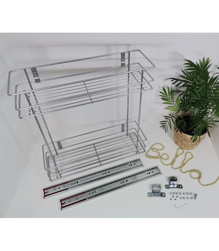 NOVUM 2-poziomy 200mm srebrne