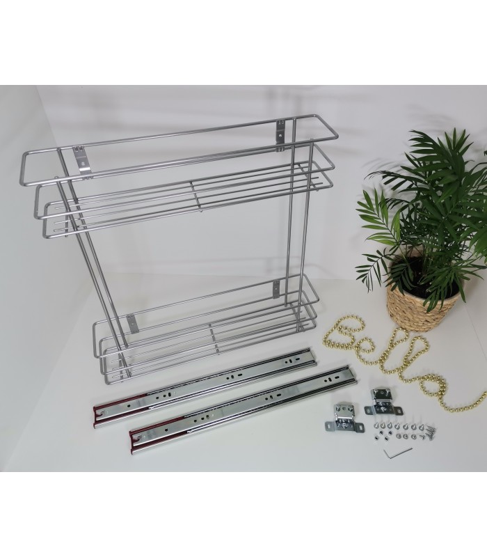 NOVUM 2-poziomy 150mm srebrne