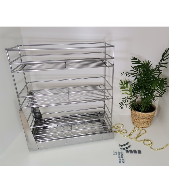 MINI 3-poziomy 300mm srebrny