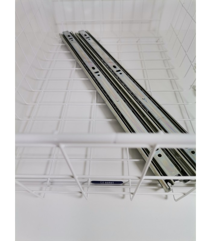 NOVUM 300mm H-150mm biała prowadnica kulkowa