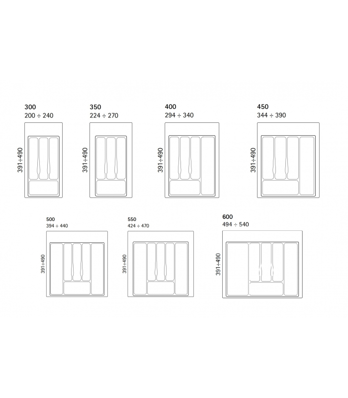 VOLPATO wkład 500 mm popiel