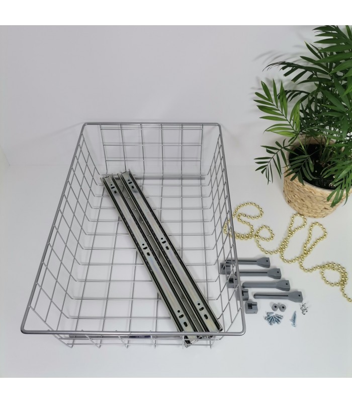 NOVUM 300mm H-150mm srebrna prowadnica kulkowa