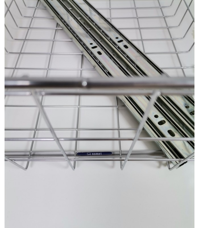 NOVUM 500mm H-100mm srebrna prowadnica kulkowa