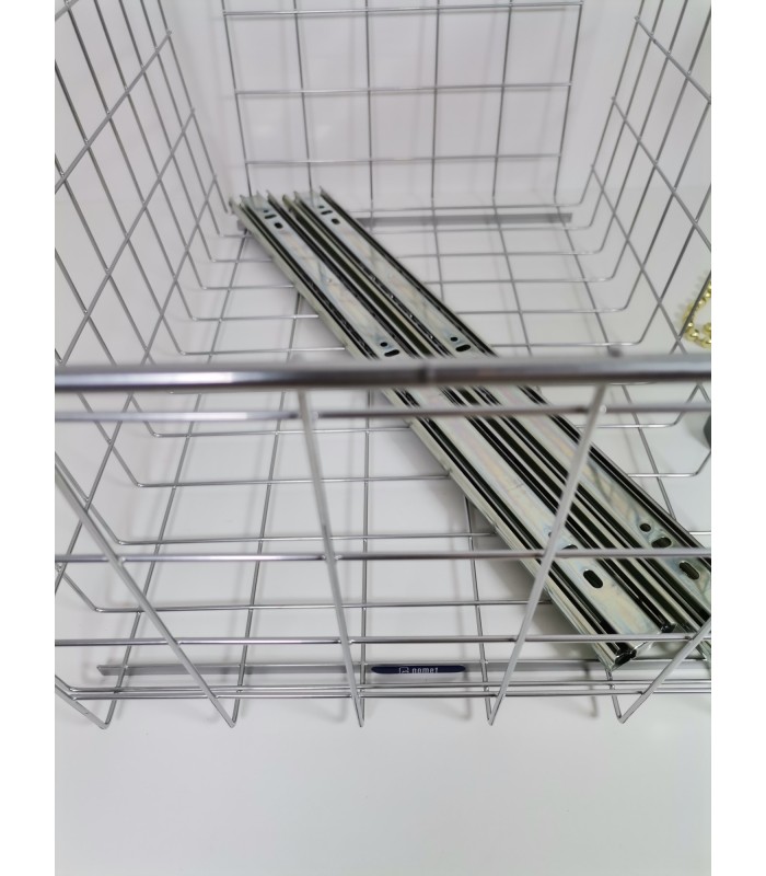 NOVUM 600mm H-200mm srebrna prowadnica kulkowa