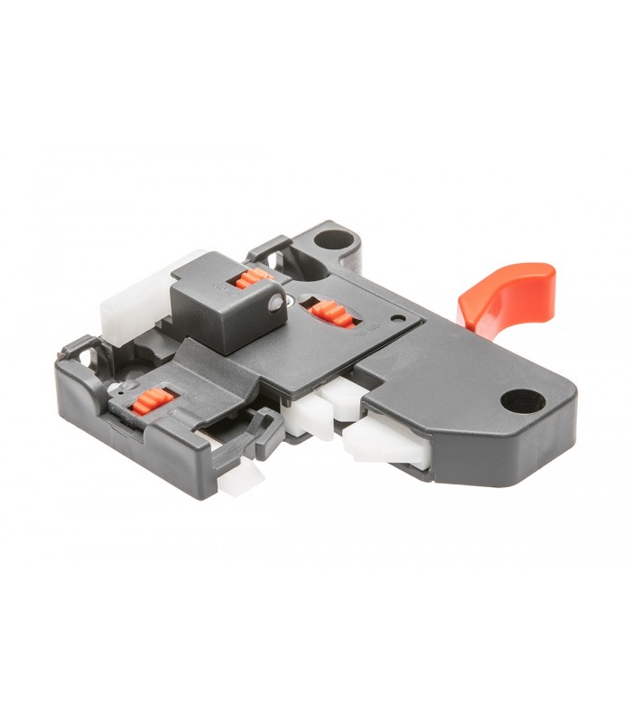 Prowadnica dolnego montażu 3D ze spowalniaczem (pełny wysuw) L-400 MODERN SLIDE, do płyty 18mm