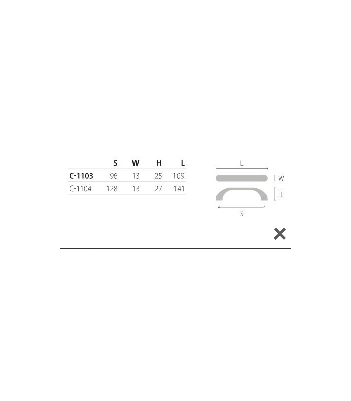 Uchwyt Fornax 128mm satyna C-1104