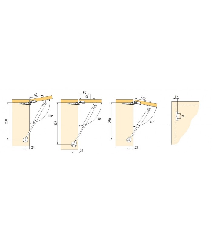 STRONG podnośnik pozycjonujący FREE 60 N biały