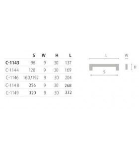uchwyt-techno-c-160-192mm-inox