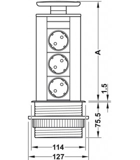 przedluzacz-port-3-gniazda-pokrywa-stal-nierdzewna
