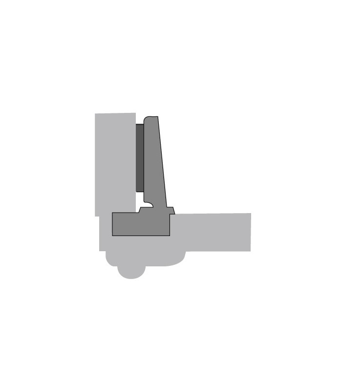 HETTICH Zawias INTERMAT 95° nakładany 43MM B18 TH22
