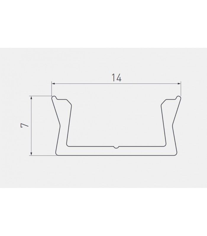 Zaślepka do profila LED GLAX MINI nakładany czarna (10szt. w blistrze)