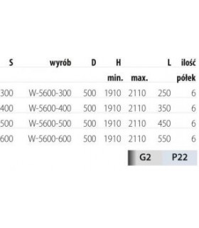 cargo-maxi-6-polkowe-do-szafki-600-chrom-wys-1910mm-2110mm-