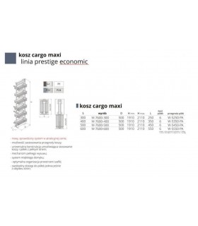 cargo-maxi-6-polkowe-do-szafki-600-srebrny-wys-1910mm-2110mm-