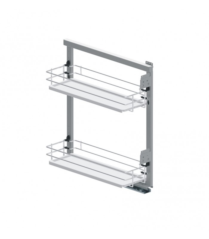 MAXIMA EVO II Cargo mini boczne 200 prawe metal/tworzywo chrom/biały