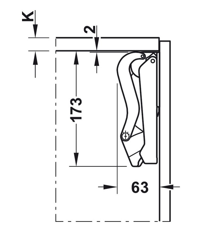 Podnośnik FREE SPACE 1.8 C biały