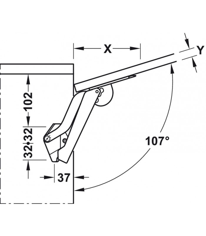 Podnośnik FREE SPACE 1.8 C biały