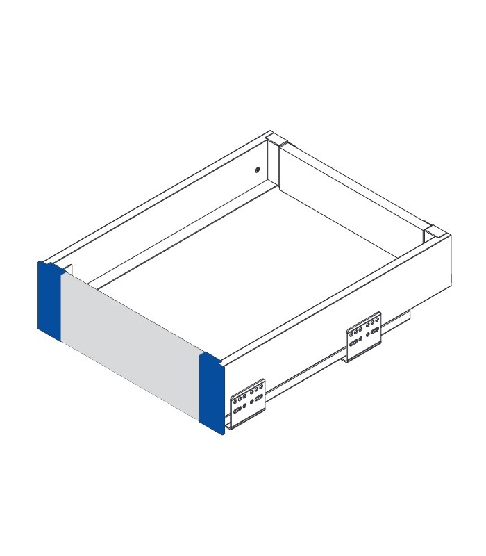 AXISPRO Zestaw do szuflady wewnętrznej niskiej (panel H-95 + złączki), antracyt