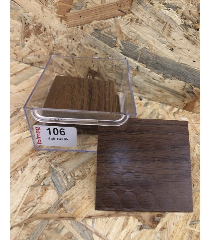 Zaślepka samoprzylepna fi 14 DĄB RUSTYKALNY